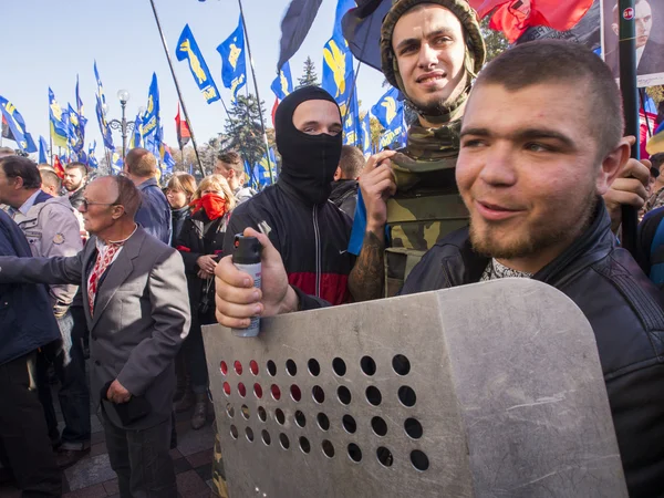 Disturbi vicino a Verkhovna Rada — Foto Stock