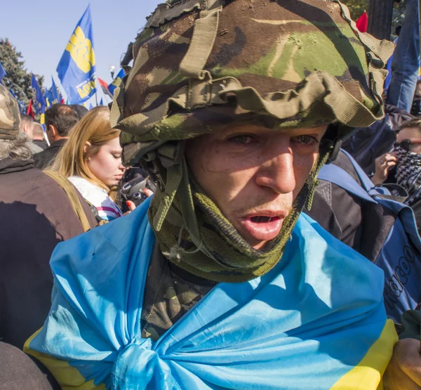 Disturbances near Verkhovna Rada — Stock Photo, Image