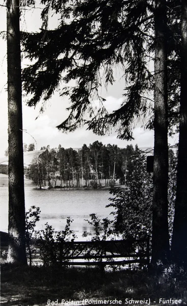 Lago em Polczyn-Zdroj — Fotografia de Stock