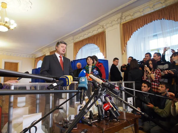 Президент України Порошенко. — стокове фото