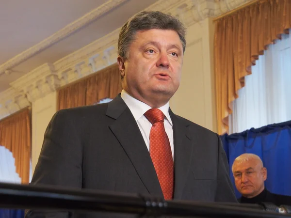 Prezydenci Ukrainy Poroszenko. — Zdjęcie stockowe