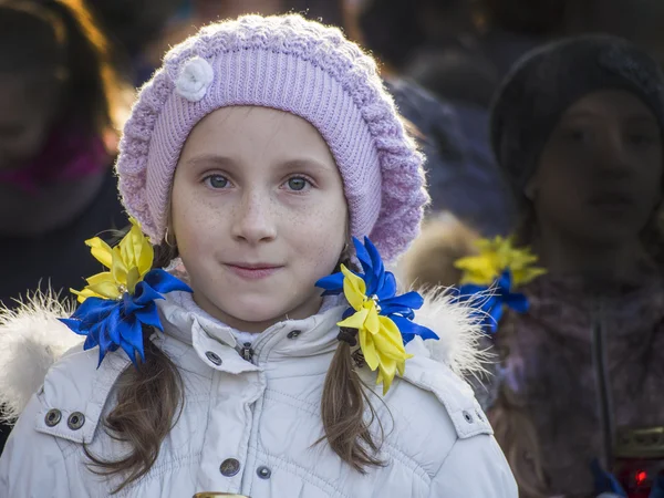 Girl at Babi Yar — Stock Photo, Image