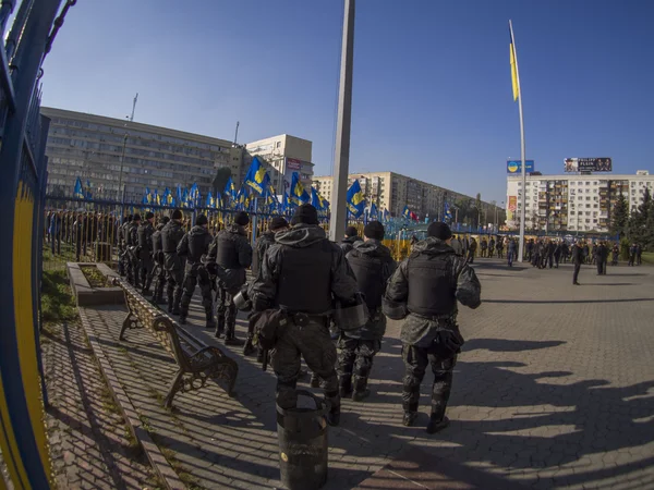 Nationalist rally in Ukraine — Stock Photo, Image