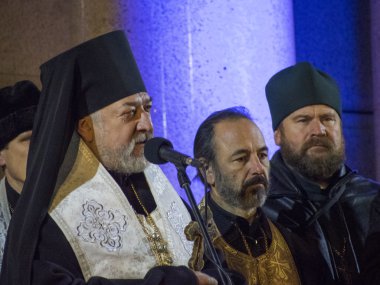 Ukraynalılar barış için dua etti.