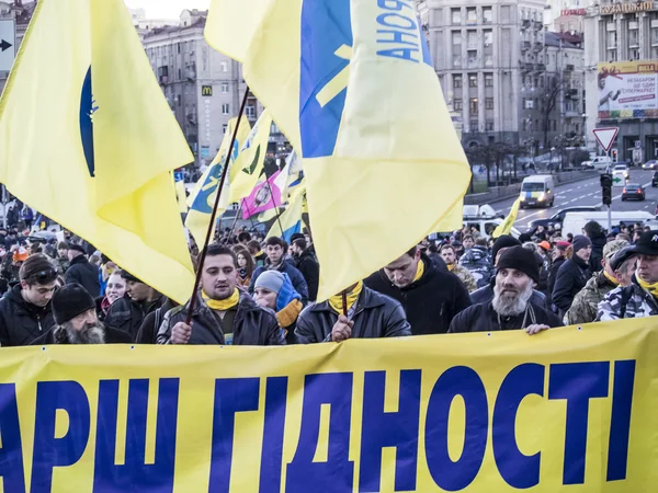 "March dignity" in Kiev — Stock Photo, Image