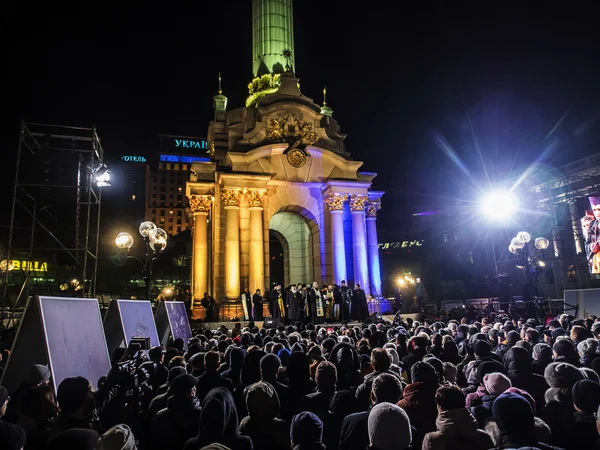 Ukrainarna bad för fred — Stockfoto