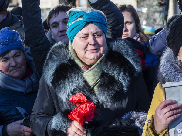 Relatives of victims on Euromaidan — Stock Photo, Image