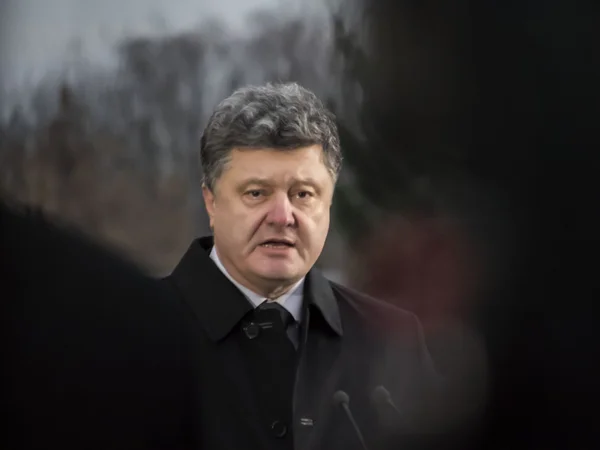 Ukrajna petro poroshenko elnöke — Stock Fotó
