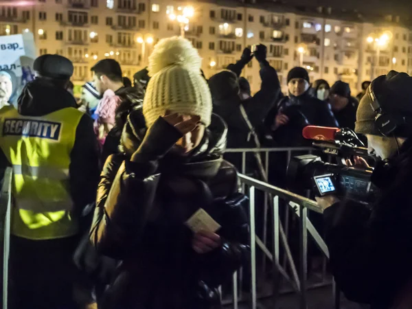 Ukrainian ultranationalists tried to disrupt  concert — Stock Photo, Image