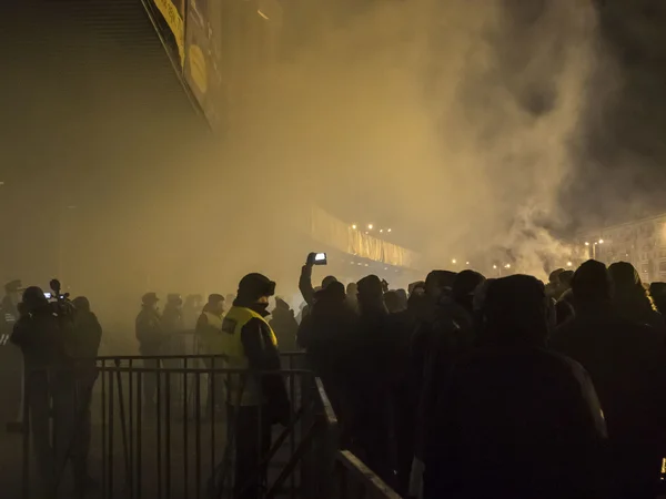 Ultranacionalistas ucranianos tentaram interromper o concerto — Fotografia de Stock