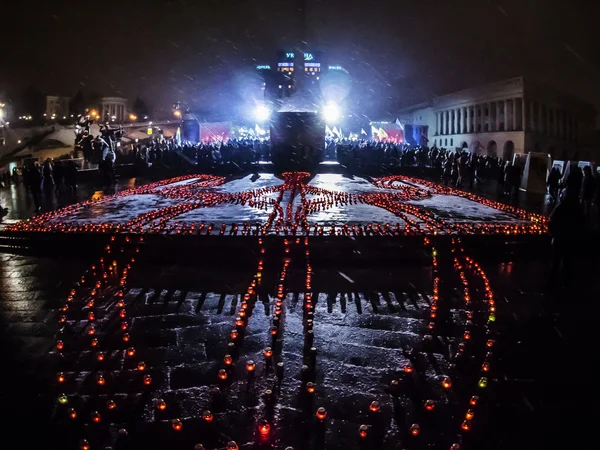 W nocy z pamięci w Kijowie — Zdjęcie stockowe