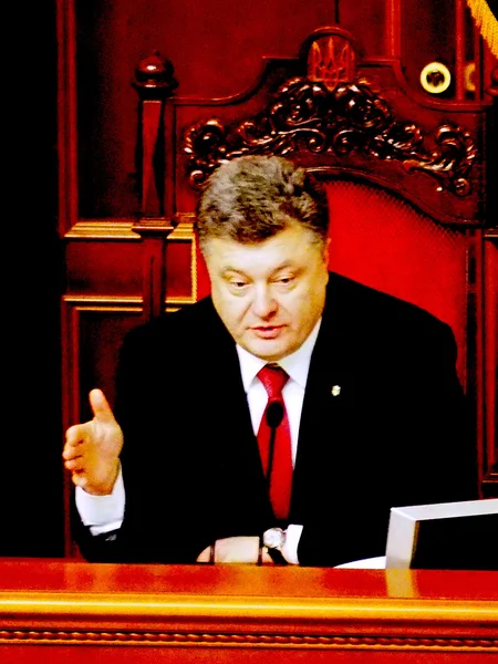 Prezident petro poroshenko — Stock fotografie