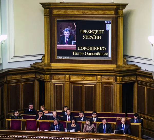 Ordförande poroshenko — Stockfoto