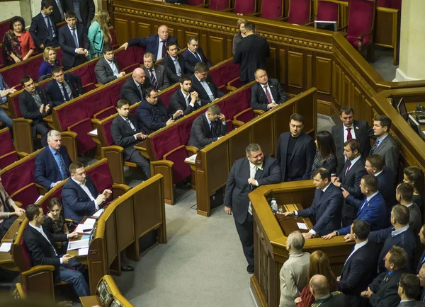 Ukrainian radicals blocked  Verkhovna Rada — Stock Photo, Image