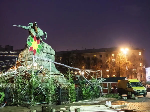 Kiev is klaar voor Kerstmis — Stockfoto