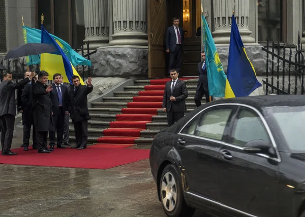 Poroshenko e Nazarbayev durante a visita de trabalho — Fotografia de Stock