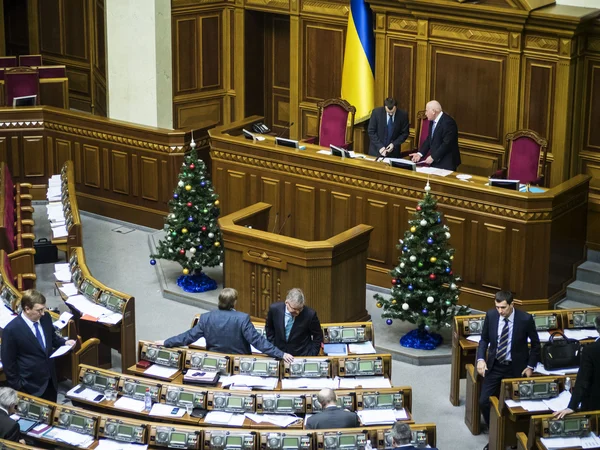 Заседание парламента Украины — стоковое фото