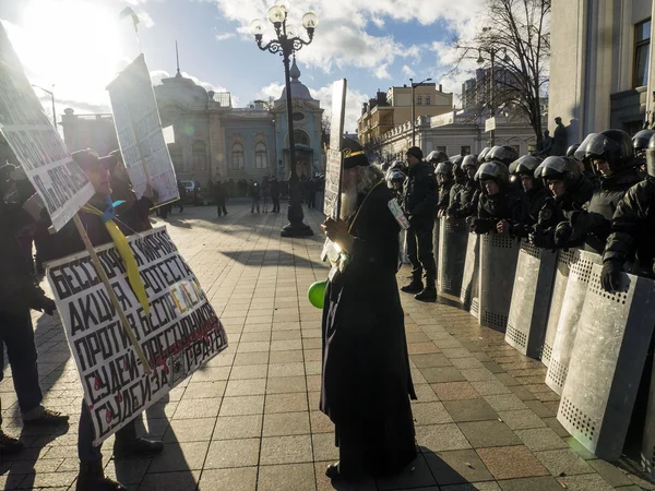 キエフでの金融の Maidan 抗議 — ストック写真