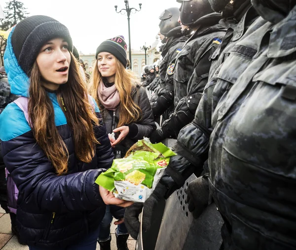 Protesto financeiro Maidan em Kiev — Fotografia de Stock