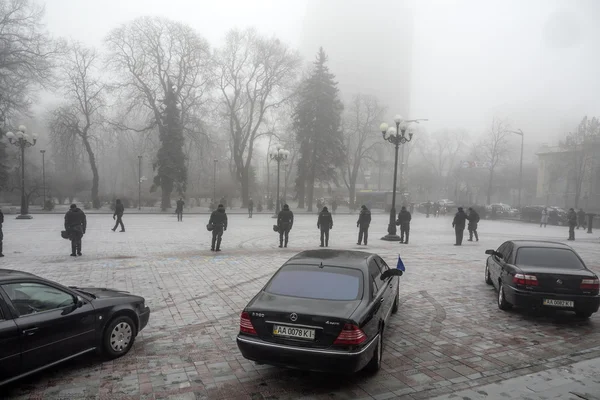Automaidan hace piquetes en el Parlamento ucraniano — Foto de Stock