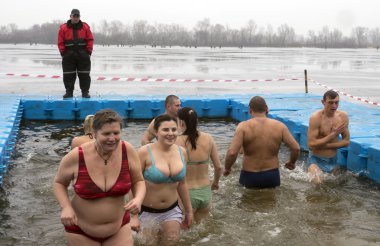 Epiphany kutlama Kiev