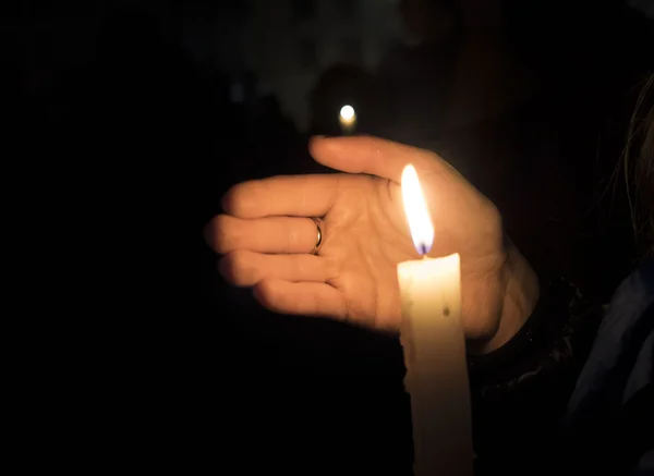 Honoring victims of protests in Kyiv — Stock Photo, Image