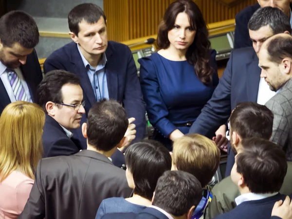 Janvier 2015 Kyiv Ukraine Verkhovna Rada Annonce Agresseur Russe Faction — Photo