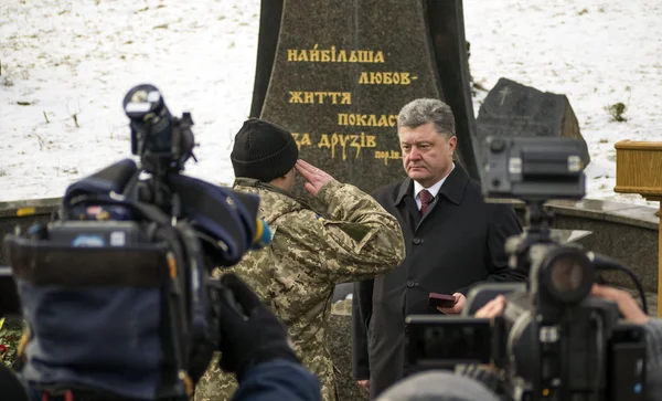 Obchody uroczystości pod Krutami bohaterów — Zdjęcie stockowe