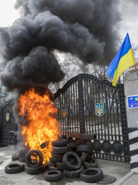 Tabur 'Aydar' protesto Kiev