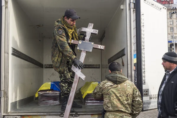 Aidar Battalion farewell ceremony — Stock Photo, Image