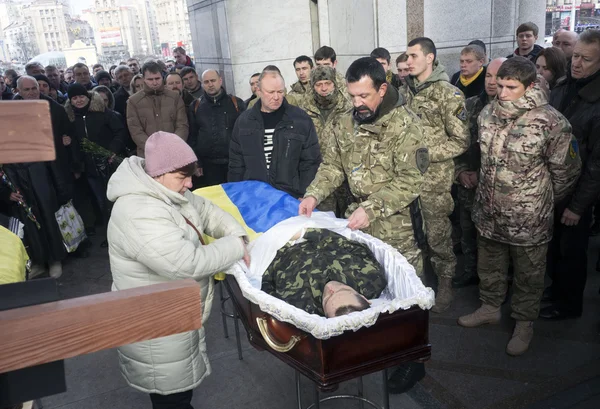 Ceremonia de despedida del Batallón Aidar — Foto de Stock