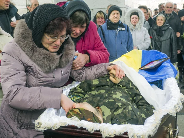 Aidar Battalion farewell ceremony — Stock Photo, Image