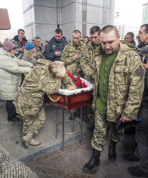 Aidar Battalion farewell ceremony — Stock Photo, Image