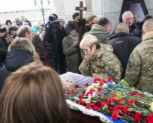 Aidar Battalion farewell ceremony — Stock Photo, Image