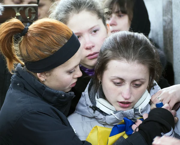 Aidar Battalion farewell ceremony — Stock Photo, Image