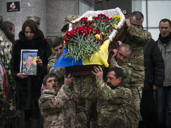 Aidar Batalion ceremonii pożegnania — Zdjęcie stockowe