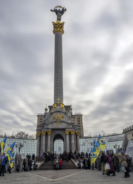 Funeral for Azov battalion soldier — Stock Photo, Image