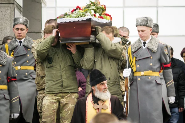 Funeral for Azov battalion soldier — Stock Photo, Image