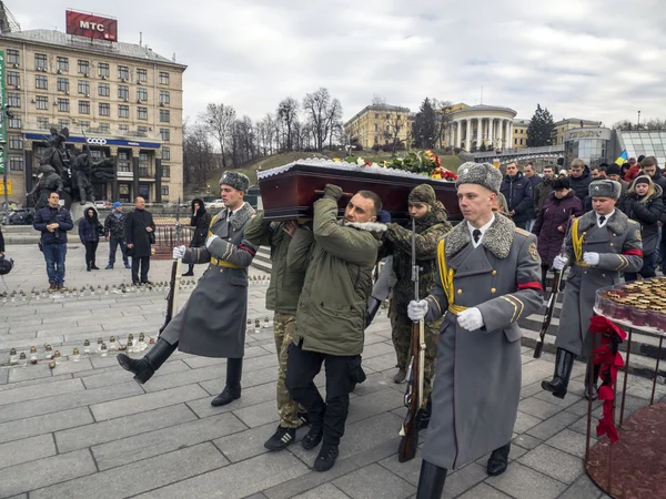 Begrafenis van Azov bataljon soldaat — Stockfoto