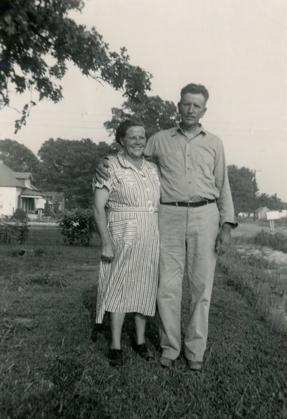 Foto en blanco y negro antiguo — Foto de Stock