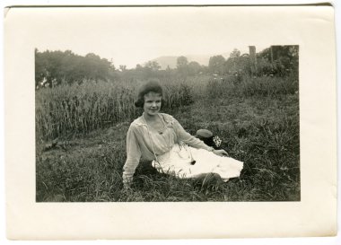 Antik siyah beyaz fotoğraf