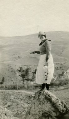 Antik siyah beyaz fotoğraf