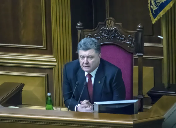 Präsident des ukrainischen Petro Poroschenko — Stockfoto