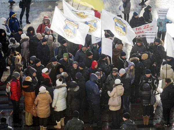 Rally near Ukranian Praliament — Stock Photo, Image