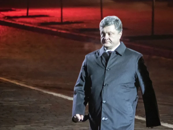 Prezident Ukrajiny petro poroshenko — Stock fotografie