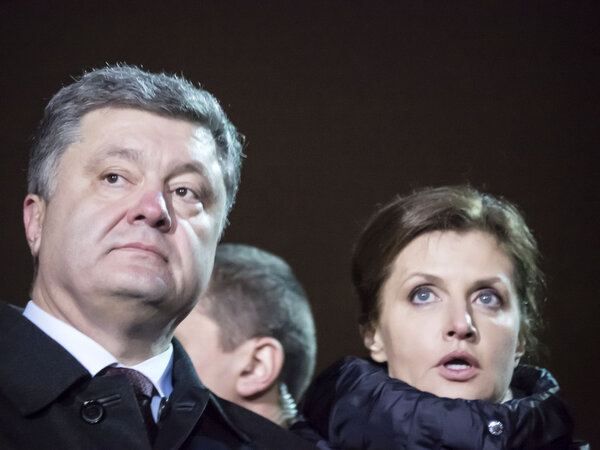 President of Petro Poroshenko and his wife