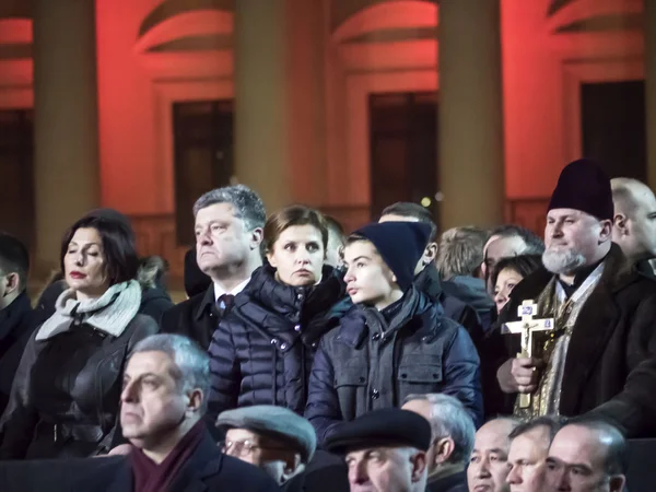 Voorzitter van Petro Poroshenko van familie — Stockfoto