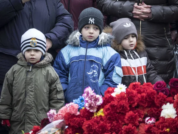 Comícios em honra das vítimas de Maidan — Fotografia de Stock