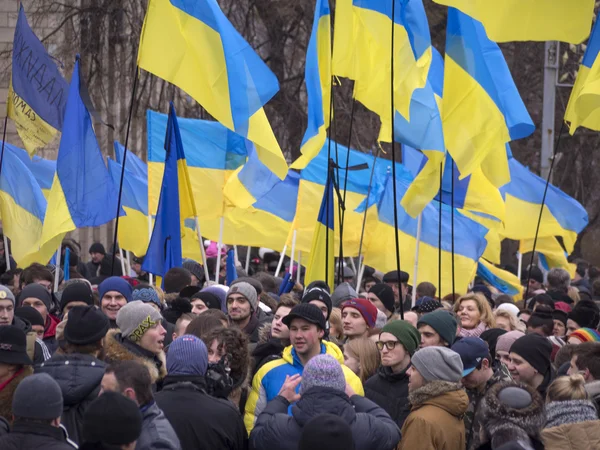 Митинги в честь жертв Майдана — стоковое фото