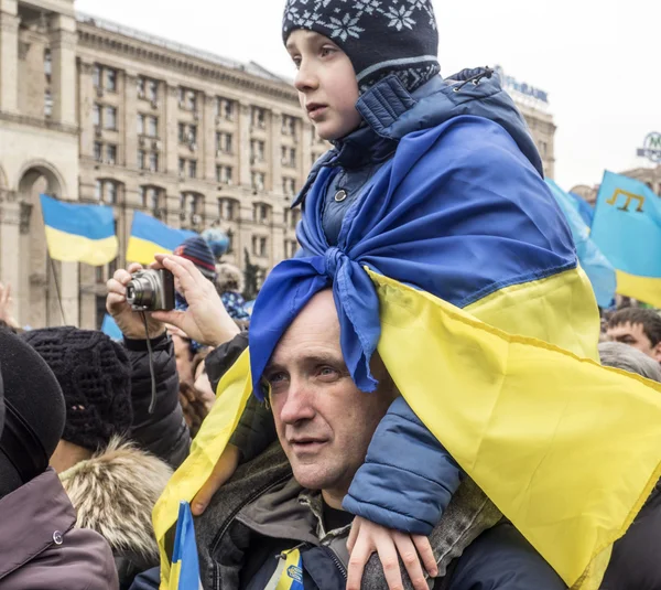 Rallies in Honor of Victims of Maidan — Stock Photo, Image